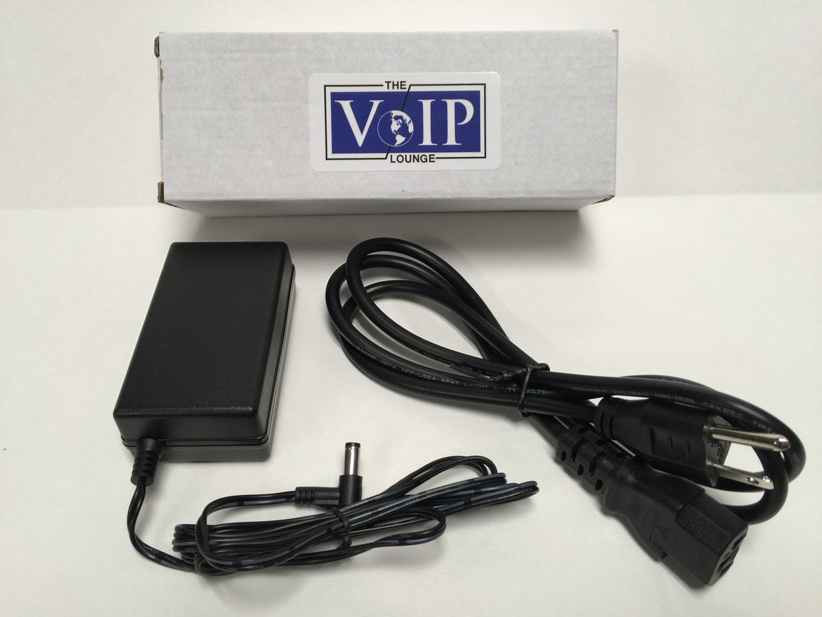 48V Power Supply for Polycom VVX IP Phones (Includes AC Power Cord