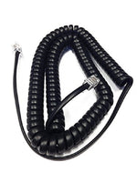 12 Foot Black Handset Receiver Curly Cord for Allworx IP Telephone